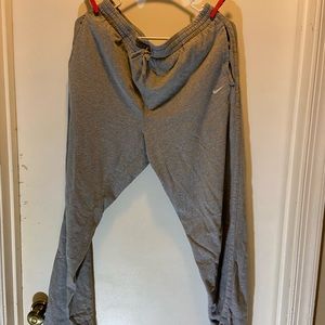 Nike gray mens lounge pants size Large